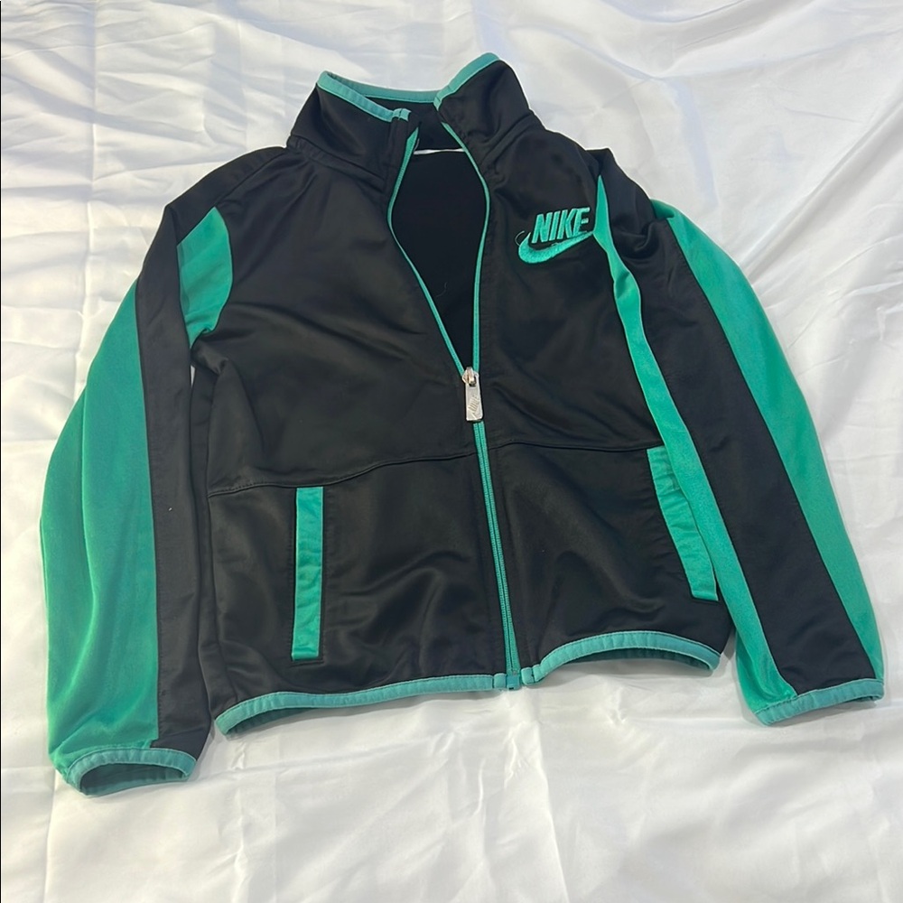 Nike Kids Jacket in Black and Teal - Picture 1 of 5